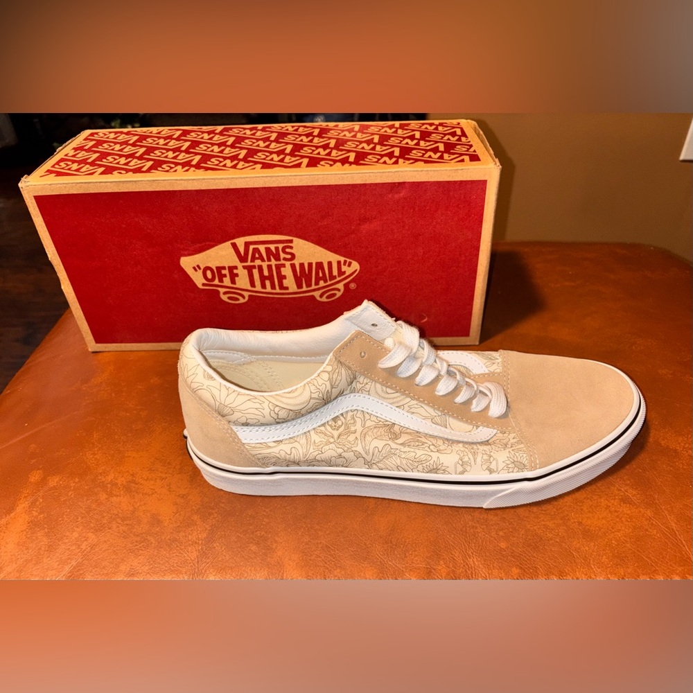 Vans Old Skool Desert Skulls Beige White Men's US 11 Skate Shoes